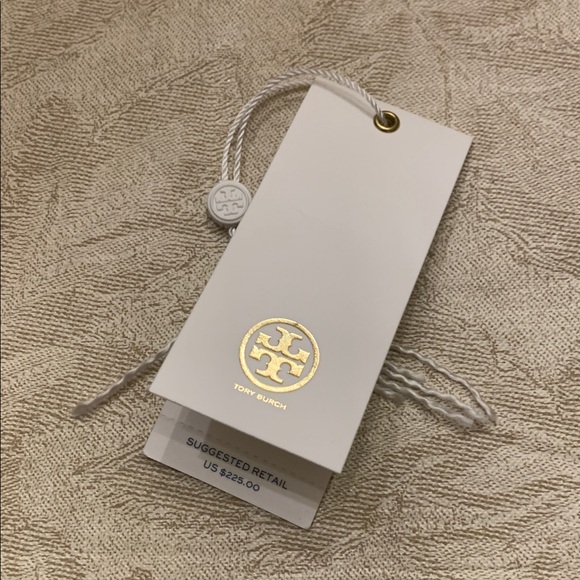 Tory Burch $225 Maroon Burgundy Red and Navy Denim - Picture 11 of 12